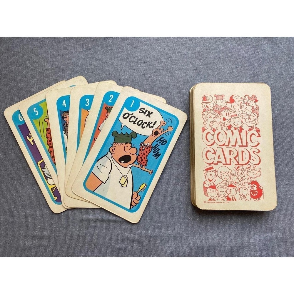 Comic Cards Vintage Popeyes Family Circle 1972 Milton Bradley Dagwood 1972 s26
